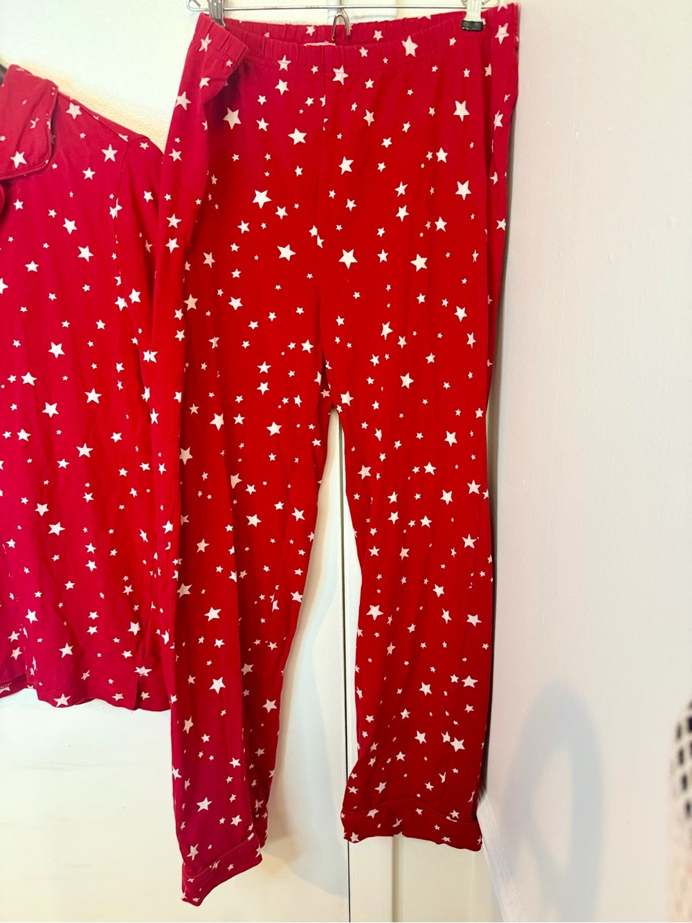 red star Pottery Barn Kids adult/women’s size M pajama set - Picture 3 of 9